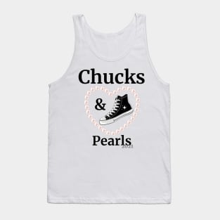 Chucks and Pearls 2021 Harris Biden Tank Top